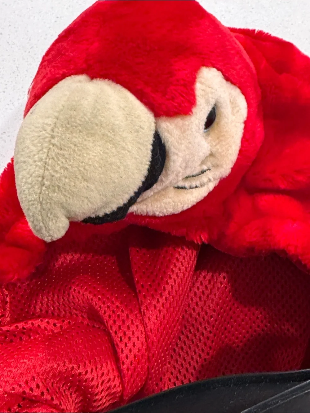 Vintage Chosun Kids Plush Scarlet Parrot Bird Halloween Costume Sz 7-8 XL